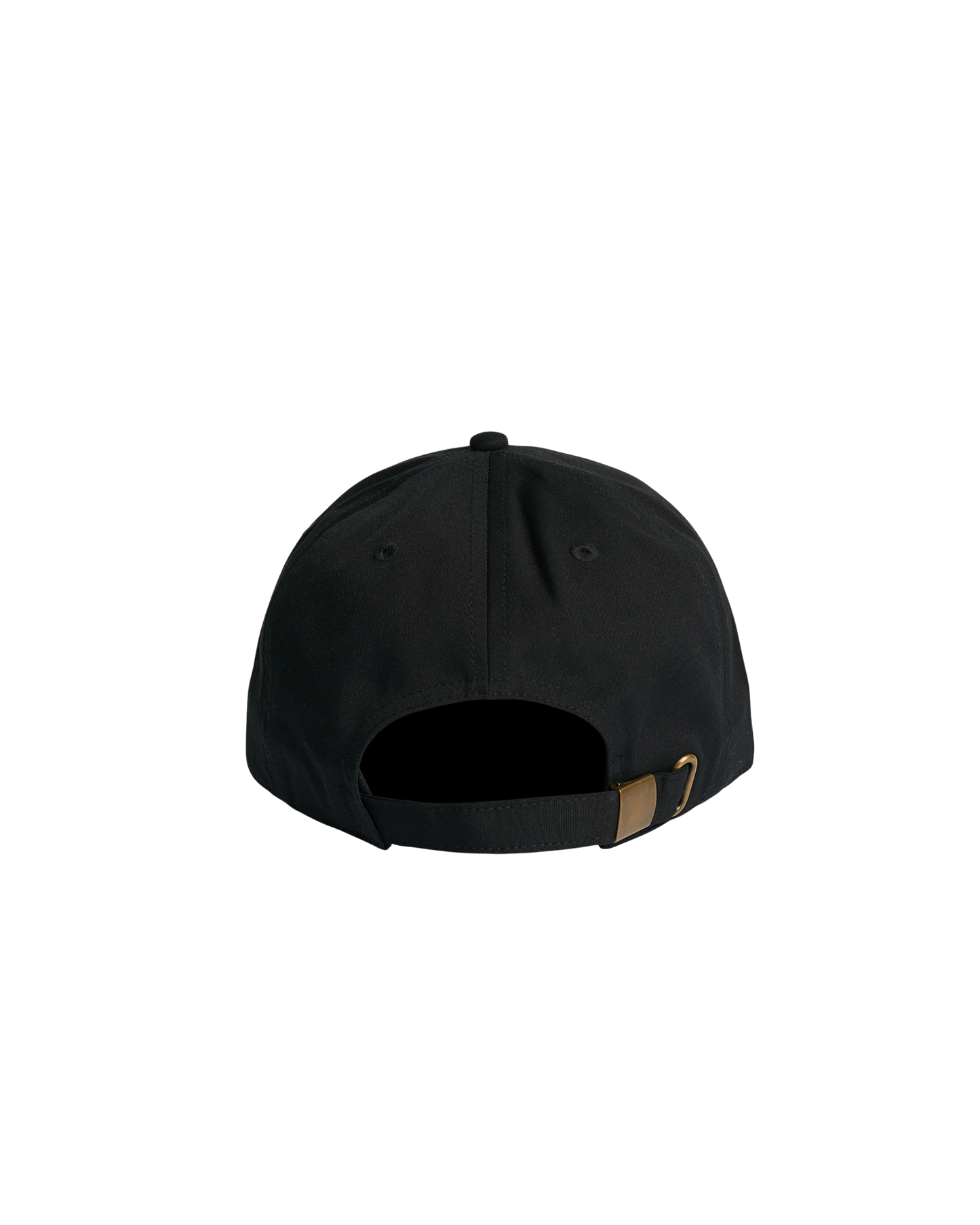 Low-sig "O" Unstructured Dad Cap - Black