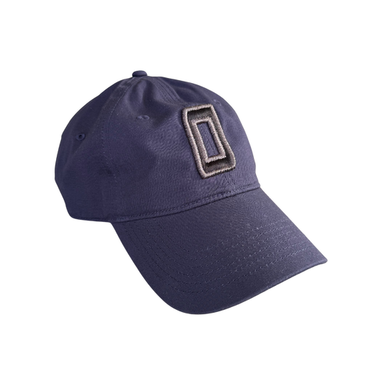 Low-sig"O" Unstructured Dad Cap - Midnight Blue