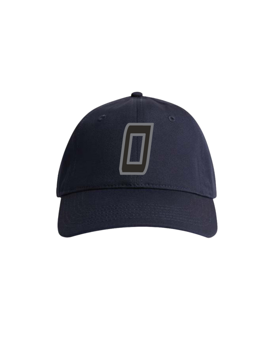 Low-sig"O" Unstructured Dad Cap - Midnight Blue